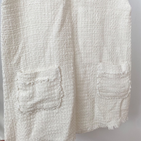 Zara | Cream tweed dress | size S - Picture 3 of 10